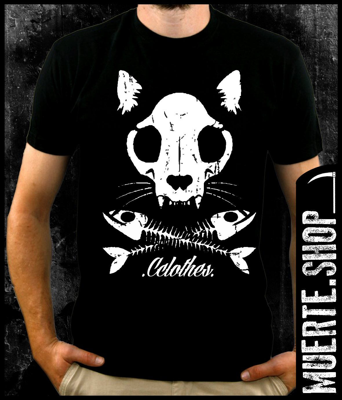 Черна тениска CATBONES Черна тениска CATBONES